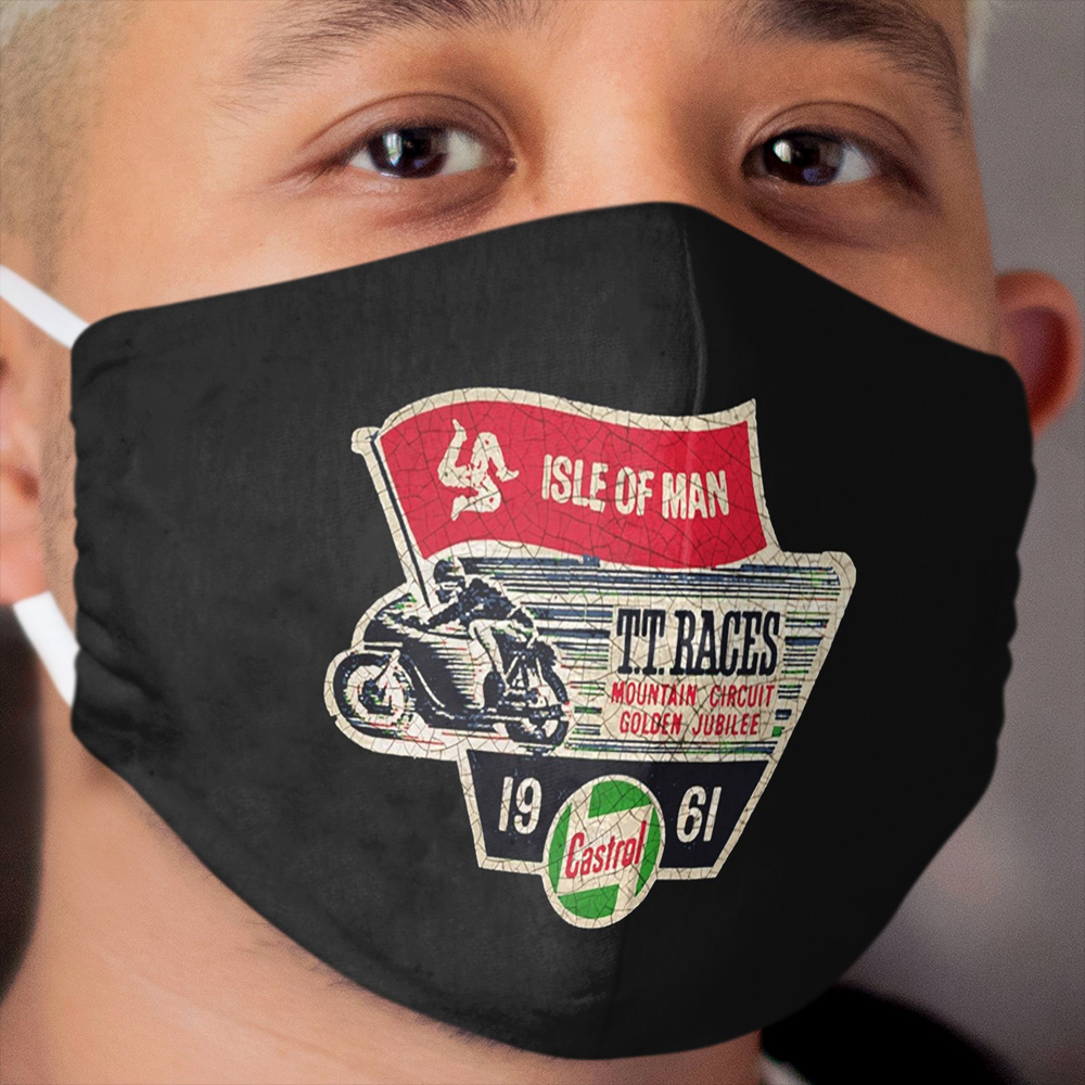 Isle of Man TT races 1961 Cloth Face Mask