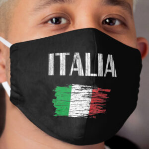 Italia Italian Flag Vintage Graphic - Italy Lovers Tourists Souvenir Cool National Gift Cloth Face Mask