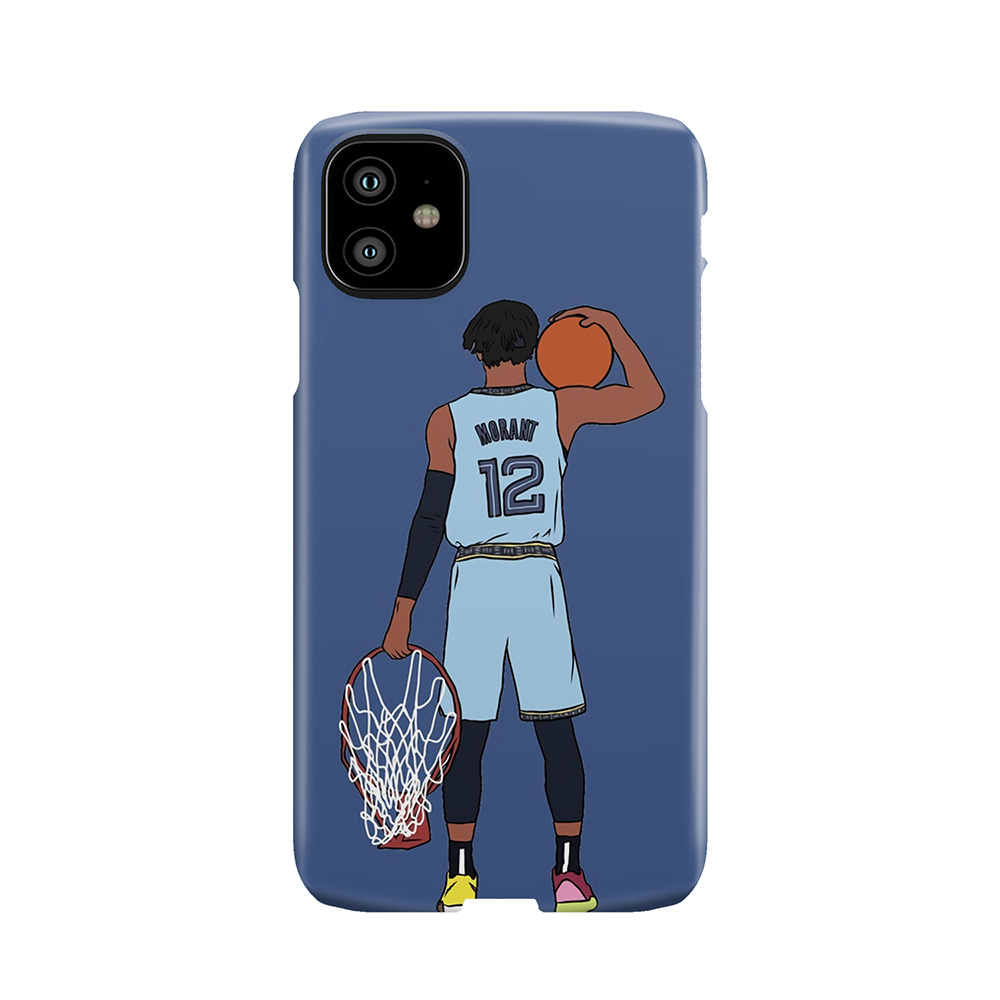 Ja Morant And The Rim Phone Case