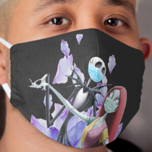 Jack and Sally Cloth Face Mask