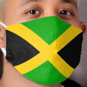 Jamaican Flag Cloth Face Mask Jamaica Cloth Face Mask