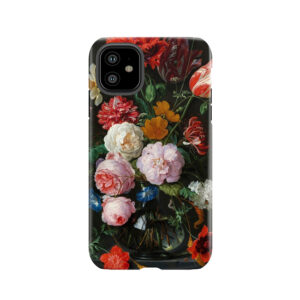 Jan Davidsz. De Heem 'Still Life With Flowers In A Glass Vase' Tough Phone Case