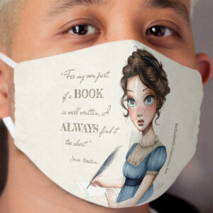 Jane Austen Portrait Cloth Face Mask