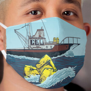 Jaws: The Orca Illustration Cloth Face Mask