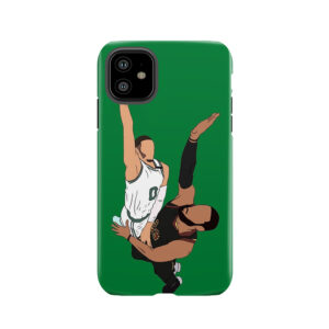 Jayson Tatum Dunks On Lebron Tough Phone Case
