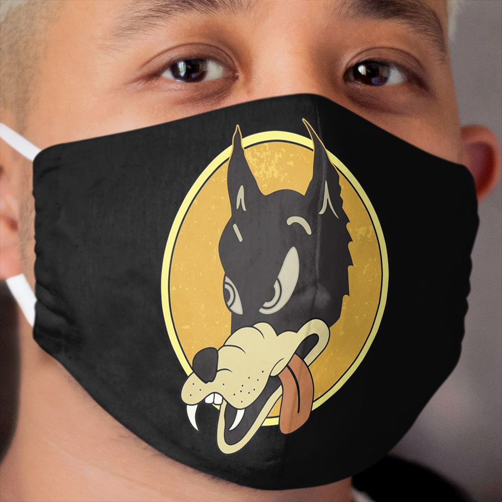 Jerry Garcia Wolf Guitar ,, Cloth Face Mask