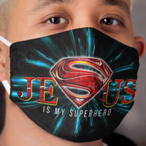 Jesus Superhero Cloth Face Mask