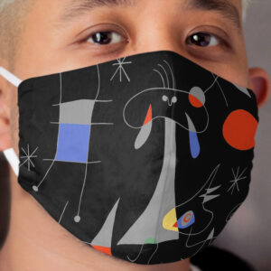 Joan Miro The Sun (El Sol) 1949 Painting Artwork For Prints Posters Tshirts Bags Women Men Kids Cloth Face Mask