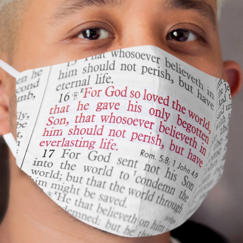 John 3:16 Cloth Face Mask