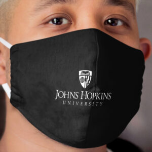 Johns Hopkins White Cloth Face Mask