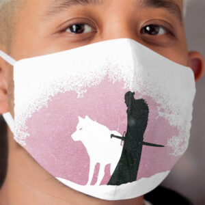 Jon Snow and Ghost Cloth Face Mask