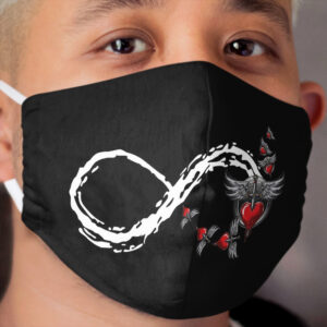 Jovi heart wanted dead or alive bon shirt jovi gift for fans and lovers Cloth Face Mask
