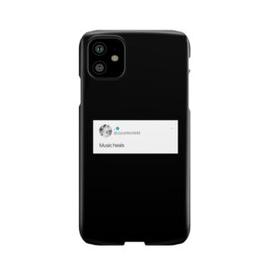 Juice Wrld Tweet, Music Heals Phone Case