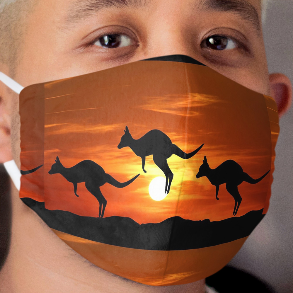 Jumping kangaroo Cloth Face Mask