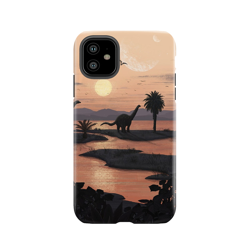 Jurassic Beach Tough Phone Case