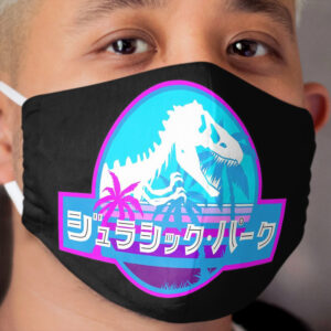 Jurassic Park Vaporwave (Japanese) Cloth Face Mask