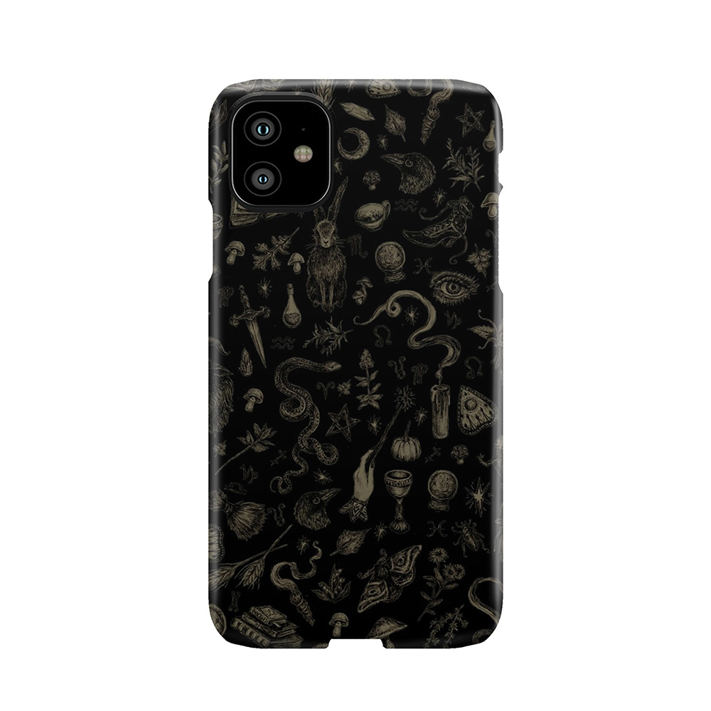 Just Witch Things (Black And Beige) Phone Case