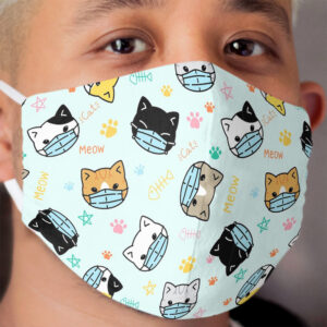 Kawaii Cat Quarantine Cloth Face Mask 3
