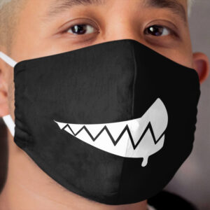 Kawaii grinning fangs Cloth Face Mask