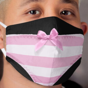 Kawaii Pantsu Panties Underwear Pink Cloth Face Mask