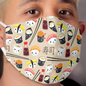 Kawaii Sushi Cloth Face Mask