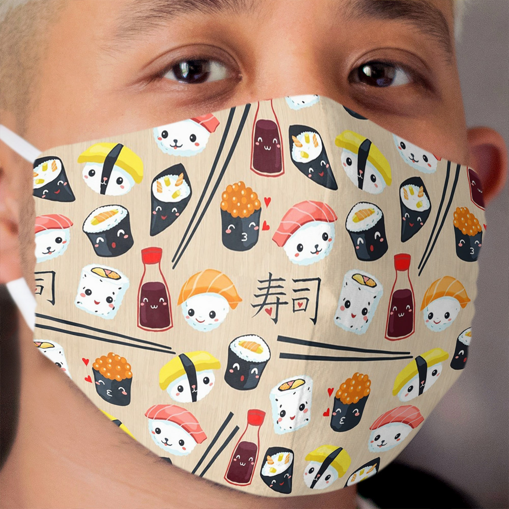 Kawaii Sushi Cloth Face Mask