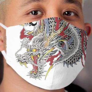 Kazuma Kiryu Dragon Tattoo horizontal Cloth Face Mask
