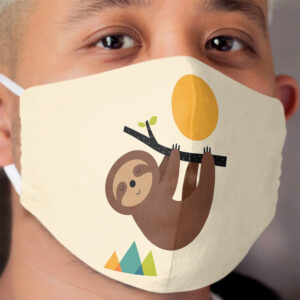 Keep Calm And Live Slow Cloth Face Mask