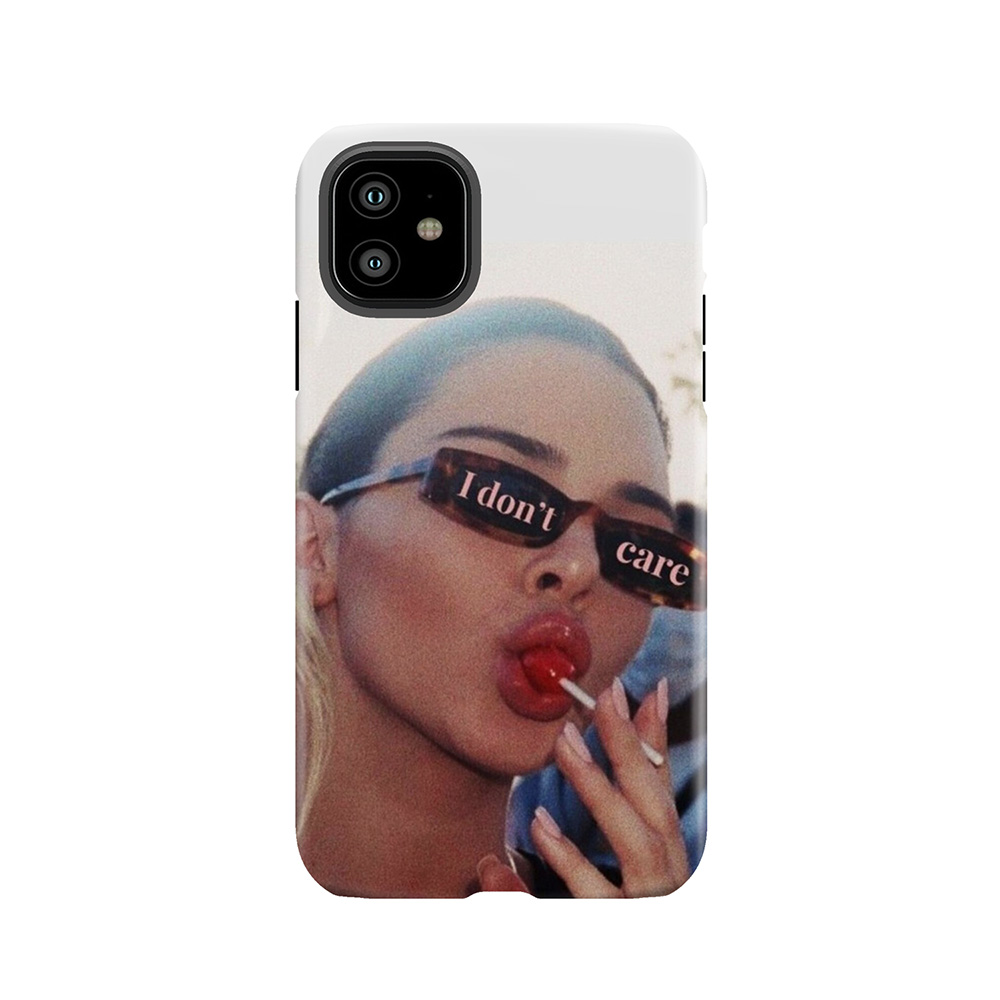 Kendall Jenner I Dont Care Tough Phone Case