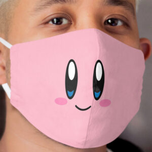 Kirby Face (Pink) Cloth Face Mask