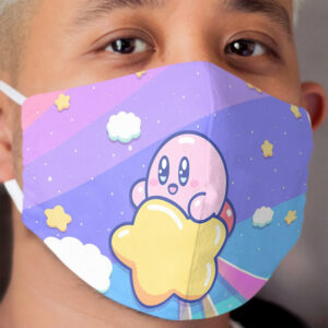 Kirby Flying UP the SKY Cloth Face Mask