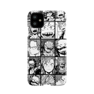 Kirishima Eijirou- Manga Black And White Version Phone Case