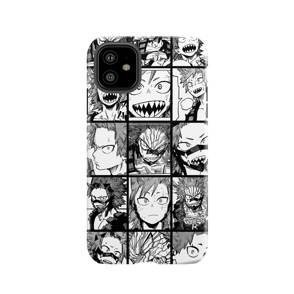 Kirishima Eijirou- Manga Black And White Version Tough Phone Case