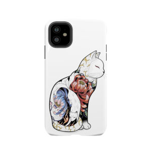 Kitsune Cat Tattoo Tough Phone Case