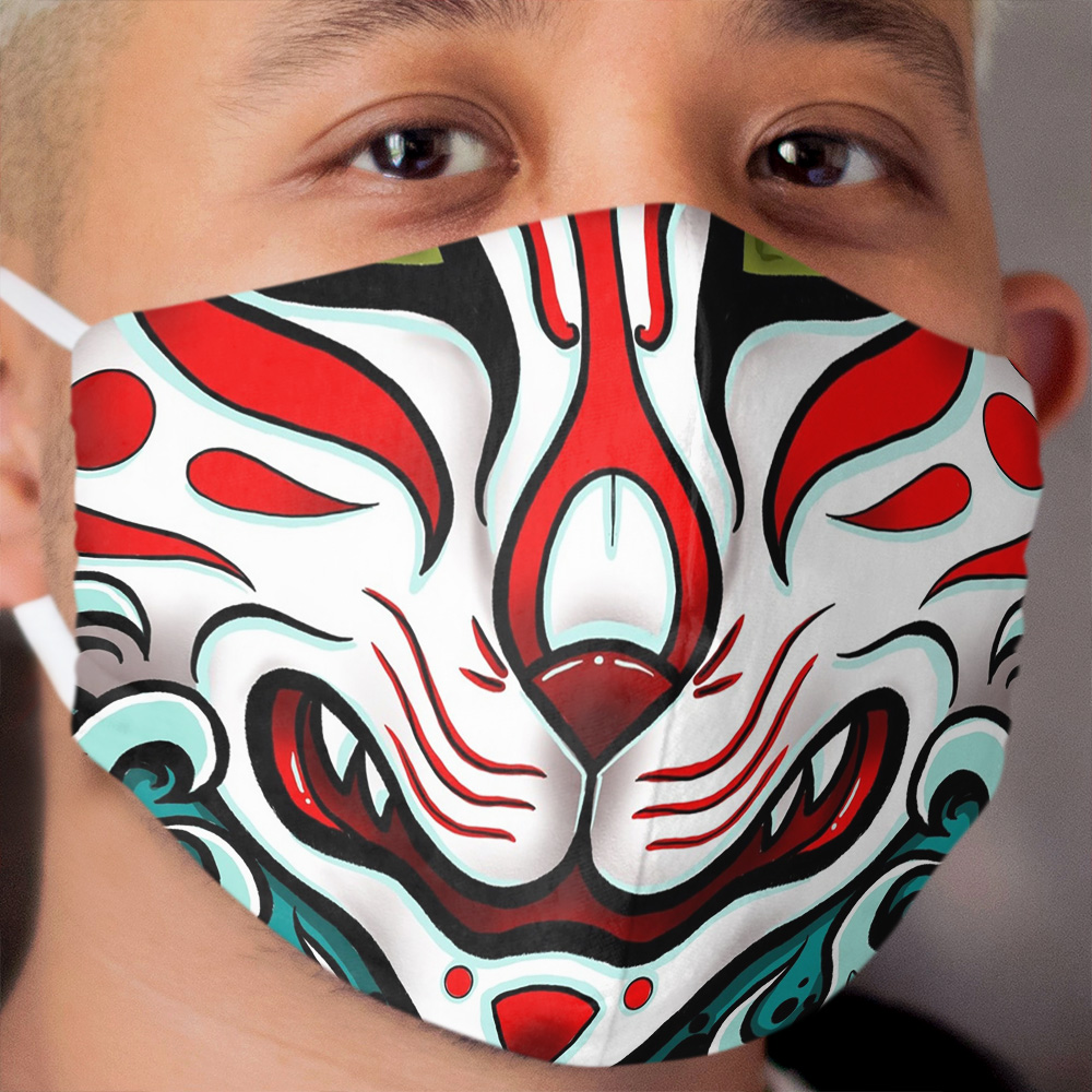 Kitsune Cloth Face Mask