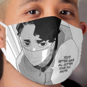 Kiyoomi Sakusa - Flu Shot Cloth Face Mask