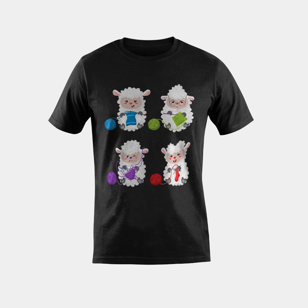 Knit Crochet Knitter Gift Crocheting Sheep Knitting Lover T-Shirt