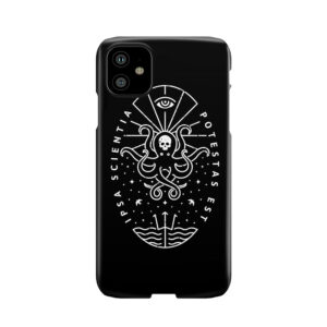 Knowledge - White/Skull Phone Case