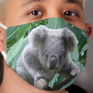 Koala and Eucalyptus Cloth Face Mask