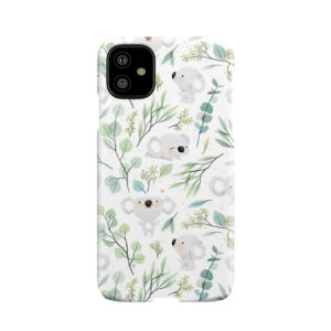 Koala And Eucalyptus Pattern Phone Case