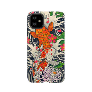 Koi Fish Pond Tough Phone Case