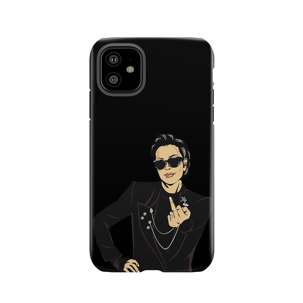 Kris Jenner Black Tough Phone Case