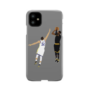 Kyrie Irving Clutch Shot Over Stephen Curry Phone Case