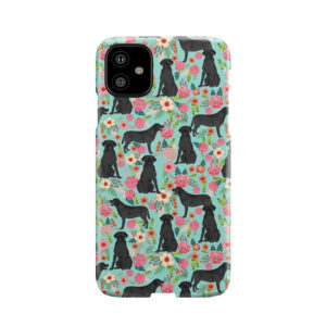Labrador Retriever Black Lab Floral Dog Breed Florals Must Have Gifts Dog Lovers Phone Case