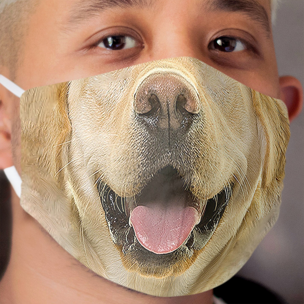Labrador Retriever Dog Lover 3D Cloth Face Mask