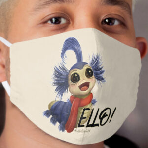 Labyrinth Worm Cloth Face Mask