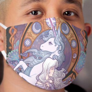 Lady Amalthea - The Last Unicorn Cloth Face Mask