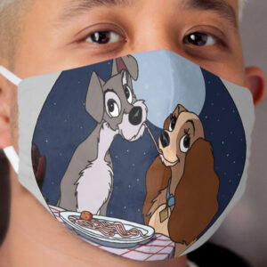Lady and the Tramp Cloth Face Mask