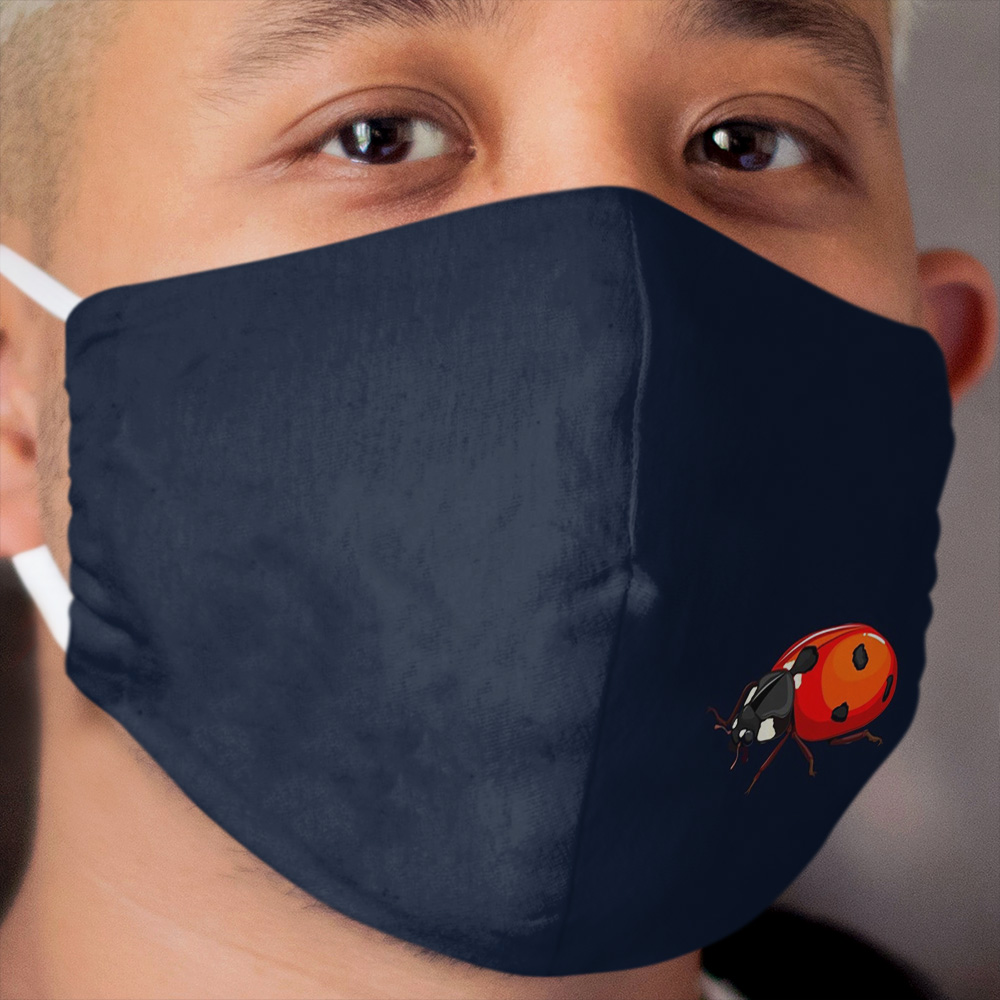 Lady Bug Cloth Face Mask, Washable Cotton mask, Reusable Ladybug Cloth Face Mask