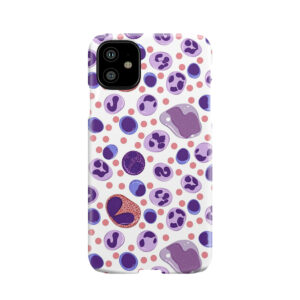 Large White Blood Cell Pattern Phone Case